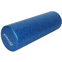 Strauss High Density Foam Roller | Deep Tissue Massage Roller for Knee Exercise, Muscles Recovery & Physiotherapy | Home Gym Fitness Equipment for Full Body Relaxation and Flexibility | 30 cm,(Blue)