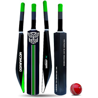 Jaspo Dominator Senior Plastic Tennis Cricket Full Size Bat (34 X 4.5 inch) for All Age Group with Soft Cricket Ball (Dominator-BAT-New)