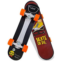 jaspo Fiber Composite Black Duck Fibre Skateboard - 26X6.5 Inches, Fully Assembled For All Ages (Skater Joy)