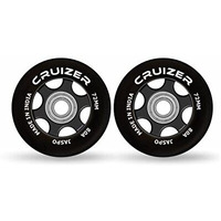 jaspo Inline Pu Wheels 72Mm/100Mm Inline Spare Skate Wheels, Roller Blade Skating/Waveboard/Luggage Wheels, Training/Replacement Wheels (Cruizer 72 Mm (Pack Of 2)), Mother Of Pearl