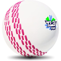 jaspo Synthetic Rubber T-20 Plus Practice Cricket Ball/Wind Balls (125-130 Gms) For - Indoor & Outdoor Street & Beach Cricket (White)