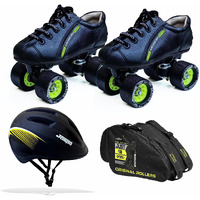 Jaspo Torque Pro Shoe Skate Combo(Shoe Skates+ Helmet+Knee+Elbow+Wrist+Bag) (SIZE-11 UK Junior (Age 4-5 yrs), Torque PRO)