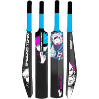 Jaspo Fumes Premium Tennis Plastic Cricket Full Size Bat (34 X 4.5 inch) for All Age Groups (Anime)