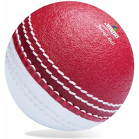jaspo Rugged Dual-Color incredi Cricket Ball - Red & White, Nylon Stitched, PVC Exterior, High-Rebound PU Core - Ideal for Training & Matches (Dual Colour-Ball (Pack of 1))