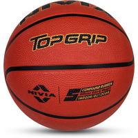 Nivia Top Grip Soft Rubberized Moulded Basketball/Suitable for Hard Surface, Wooden Flooring & Indoor Synthetic Surface (Size - 5, Multicolor)