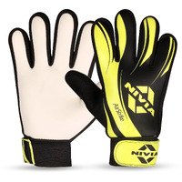 Nivia Air Strike Goalkeeper Gloves For Men&Women, for football, for soccer, goalkeeping glove, goalkeeper gloves with grip, Football hand gloves, goalkeeper gloves, Football hand glove(Black/Green)XL