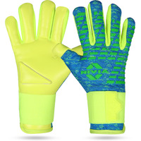 Nivia Latex Ashtang GoalKeeper Gloves, Small (SkyBlue/F.Green)