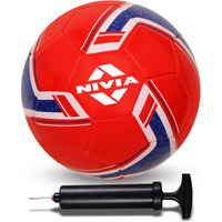 Nivia Spinner Machine Stitched Football with Ball Pump 6  Combo Size -5 (England)