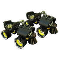 jaspo Tenacity Zxi Adjustable Roller Skates (Black, Unisex, Speed_Wheel)