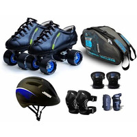 Jaspo Hail Stone Pro Shoe Skate Size-7 UK Combo (Shoe Skates+ Helmet+Knee+Elbow+Wrist+Bag) Foot Length 25.7 cms (for Age Group 13-14 Years)