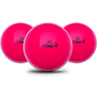 jaspo T-20 PVC Soft Cricket Balls (Pink, 110 gm) - Pack of Three Standard Size