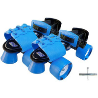 jaspo Kids G-Force Adjustable Senior Roller Skates Outdoor Wheel Blue (6-14 Years Age Group)