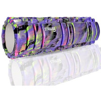 Strauss Deep Tissue Massage Foam Roller|High-Density Muscle Roller for Myofascial Release, Physical Therapy, Yoga, Pilates|Exercise Equipment for Deep Tissue Massage and Muscle Relief|45cm,(Purple)