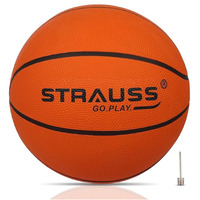 STRAUSS Official Basketball Size 7 |Professional Match Ball for Indoor & Outdoor Games & Training | Ideal for Kids & Adults | Ideal for Basketball Enthusiasts and Athletes | Suitable for All Surfaces