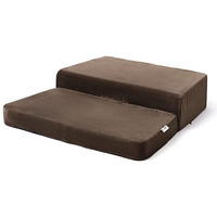 FOVERA Meditation Seat Cushion - Foldable Portable Large Size Meditation Yoga Block, Light Weight, Easy to Carry with Premium Velvet Cover (Brown)