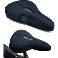 GELRIDE Standard Gel Bicycle Saddle Seat Cushion Cover for Indoor Outdoor Cycling, Exercise Cycle - Soft and Washable, 100% Gel Material, Made in India
