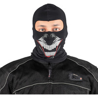 Steelbird Soft Lycra Balaclava Most Suitable for Motorcycling, Running, Sports, Head and Face Cover (Clown Black)