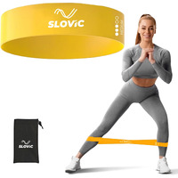 SLOVIC Resistance Loop Bands 100% Natural Latex Exercise Bands with 1 Year Warranty Mini Resistance Loop Band for Full Body Exercises - Yellow