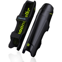 moonwalkr Cricket Leg Guard 2.0 Protective Gear for Batters Height (63 - 66) Cricket Pads Batting Pads Leg Pads for Cricket & Cricket Accessories Black Extra Large