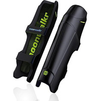 moonwalkr Cricket Leg Guard 2.0 Protective Gear for Batters Height (45 - 48) Cricket Pads Batting Pads Leg Pads for Cricket & Cricket Accessories Black Extra Small