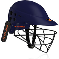 moonwalkr Mind 2.0 Cricket Helmet Head Guard for (55-58) CM Head Size Protective Gear Kids Helmet with 30 air Vents & Endure Impacts up to 160 kmph Batting Helmet & Helmet for Cricket (Small, Blue)