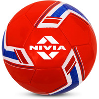 Nivia Spinner Machine Stitched Football (England), 32 Panel Football, PVC Stitched Football, Football for Traning, Recreational, Beginners, Soccer Ball, Football Size - 5 (Multicolour)