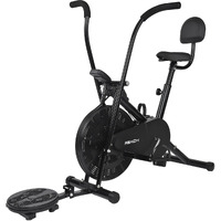 Reach AB-110 BST Air Bike Exercise Cycle with Moving or Stationary Handle | with Back Support Seat & Twister | Adjustable Resistance | Fitness Cycle for Home Gym