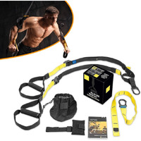 Freshdcart Unisex Suspension Body Trainer Exercise Kit Band with Door Anchor and Wall Mount Portable Set for Home Gym Workouts (Multi-Colour)