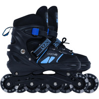 Lyrovo Aluminium Inline Skates shoes (L, Blue)