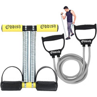 Oddish; Way To Fitness Tummy Trimmer Double Spring With Resistance Band Combo Pack For Men & Women - Ab Exercise Equipement, Abdominal Workout For Home & Gym Use - Stomach, Abs, Belly Exercise