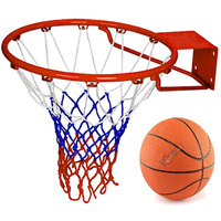 Toyshine Professional Heavy Duty (58 X 47Cm) Basketball Stand with net and 7 no Basketball - SSTP Multi