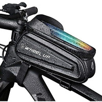 PROBEROS Cycle Frame Bag, Bicycle Storage Bag with 6.5   Waterproof TPU Touch Screen & Double Zipper Design, Cycle Mobile Holder Bag for All Phones Upto 6.5 Inches Cycle Accessories(Black-12)