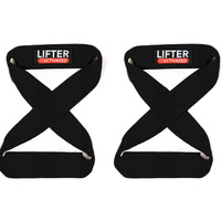 EasyHealth Slip Resistant Deadlift Straps For Gym Figure 8 Lifting Straps Gym Straps For Weightlifting Wrist Support For Gym Men With Soft Paddings And Better Grip For Powerlifting, Deadlift, Strength Training
