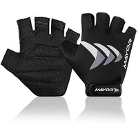 Mayor Lycra Freedom Gym&Fitness Gloves For Men&Women, Gym Workout Gloves, Gloves For Gym, Weightlifting Gloves, Gym Accessories Men (Grey/Black), One Size