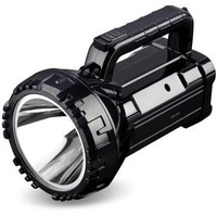 EzLife El-7045B Portable Rechargeable High Brightness Led Torch Light (Black, Pack of 1, Aluminum)