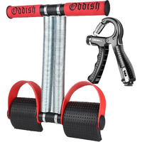 ODDISH Way to Fitness Tummy Trimmer Double Spring with Hand Grip Counter Combo Pack for Men & Women - Ab Exercise Equipment, Abdominal Workout for Home & Gym Use - Stomach, Abs, Belly Exercise