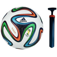 M ART Hands Stitched Blue/White Football Size 5 with Pump