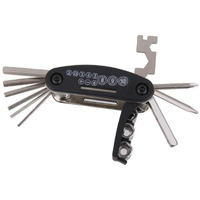 Afpin Aluminium Wrench 15 In 1 Cycle Tool Kit Multi-Purpose Mountain Cycle Repair Tool Kit Allen Key Spoke Cycle Tool Kit Set All Cycle