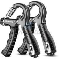 Wearslim Professional Hand Grip Strengthener with Counter, Adjustable Resistance 5 to 60kg, Grip Strength Trainer for Muscle Building, Forearm Exerciser (Assorted Color)[Pack of 2]
