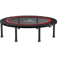 Dolphy 40  Foldable Mini Trampoline, Fitness Trampoline with Safety Pad, Stable & Quiet Exercise Rebounder for Kids Adults Indoor/Garden Workout
