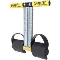 SUREFIT Tummy Trimmer Double Spring For Men & Women - Ab Exercise Equipement, Abdominal Workout For Home & Gym Use - Stomach, Abs, Belly Exercise-Yellow