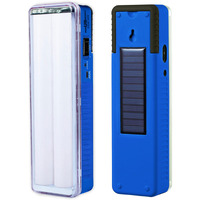 Pick Ur Needs Rechargeable 2 Tube Home Emergency Led Lantern Floor Lamp Charging Light, Blue