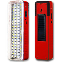 Pick Ur Needs Solar Rechargeable Emergency Light 60 Smd Home Emergency Light Lantern Lamp - Red