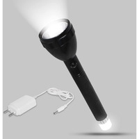 Pick Ur Needs Dual Mode Full Led Emergency Rechargeable Long Range Torch Up to 1 Km with Backlight Torch Emergency Light, 10000 lumens