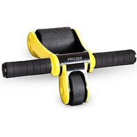 PRO365 Travel Extreme Anti Slip 2024 Foldable Ab Roller Fitness Equipment (1 Year Warranty), Multicolor