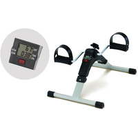 Inditradition Mini Bike Digital Pedal Exercise Machine | Fitness Cycle for Home With Resistance Knob & LCD Display (50 x 38 x 31 CM | Black/Grey)