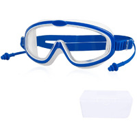 PROBEROS Swimming Goggles for Kids with Ear Plugs, Big Frame Leakproof Swimming Goggles for Children Kids, Professional Swim Goggles with Anti Fog and UV Protection for Boys Girls for Age 2-16