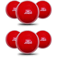 jaspo T-20 Red Soft Cricket Ball 110 Gm. (Pack of 6)