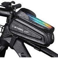 PROBEROS  Bicycle Frame Bag Cycle Pouch for Bicycle with TPU Touch Screen Large Capacity EVA Pressure-Resistant Handlebar Headphone Hole, Suitable for Phone Under 7.0 Inch Cycle Accessories