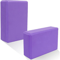 NETXE High Density Foam Yoga Block Brick Set of 2 for Improve Strength, Aid Balance, and Flexibility/Yoga Blocks Set Of 2, Yoga Brick, Gym Accessories (Muiti Colour)